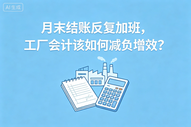 月末结账反复加班，工厂会计该如何减负增效？