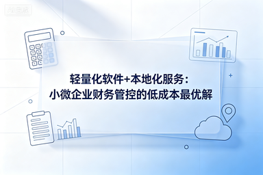 轻量化软件+本地化服务：小微企业财务管控的低成本最优解