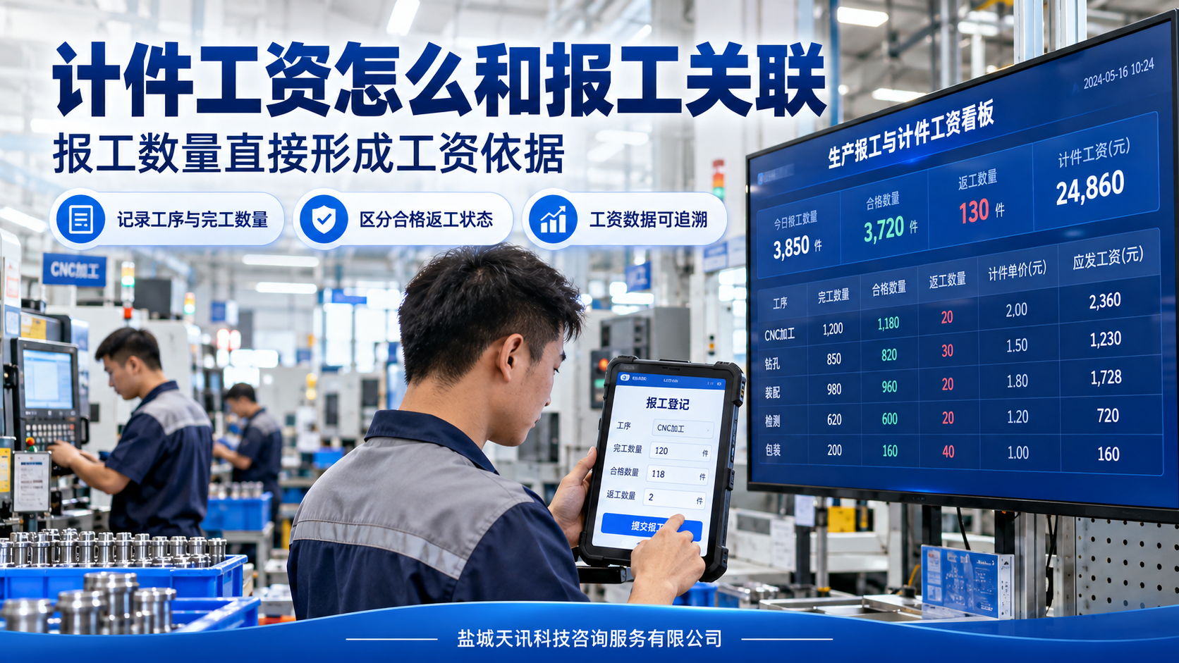 计件工资怎么和报工关联