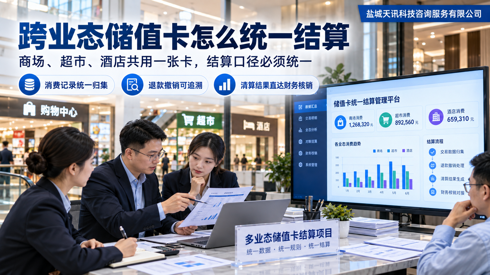 跨业态储值卡怎么统一结算