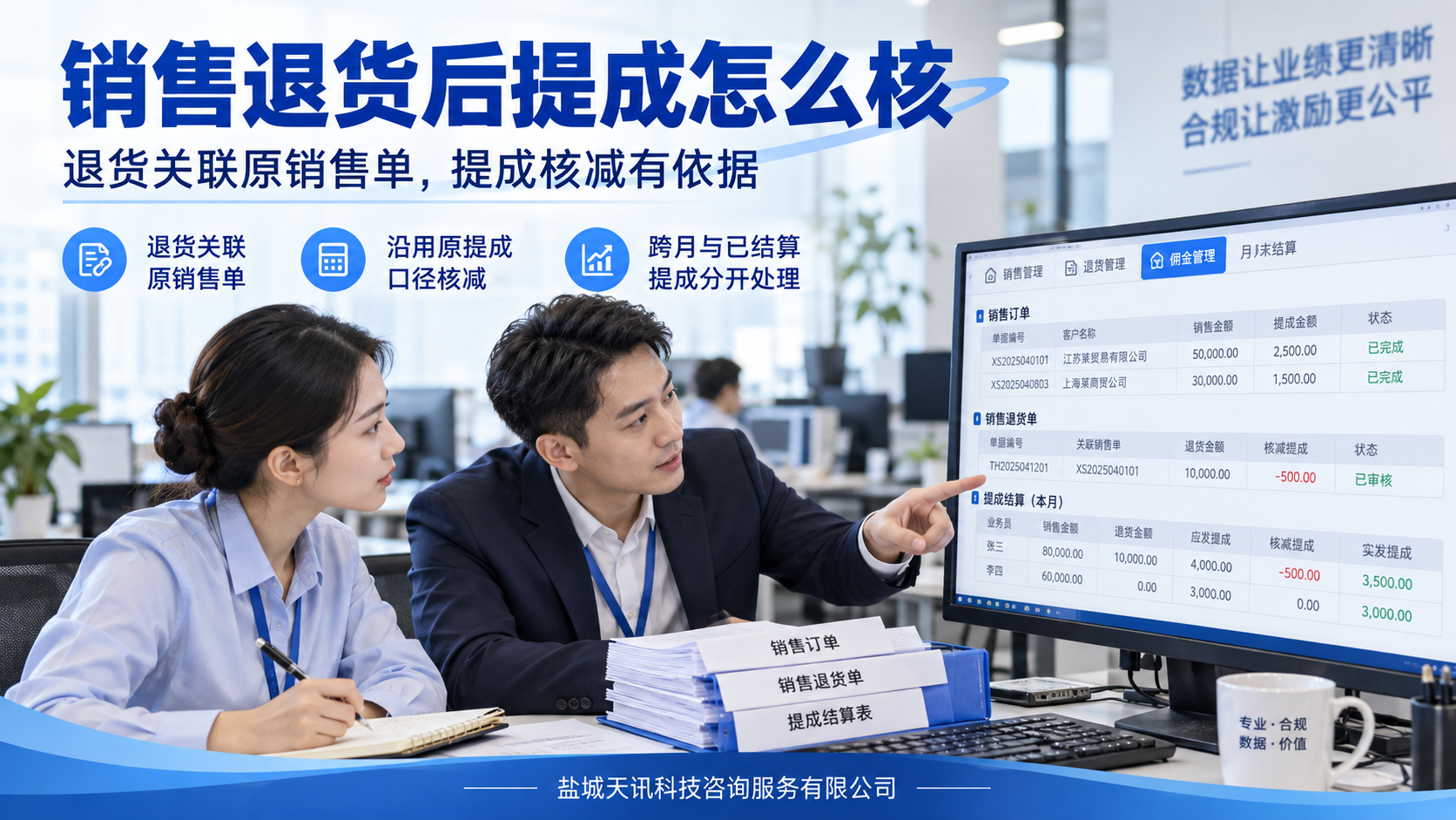 销售退货后提成怎么核v