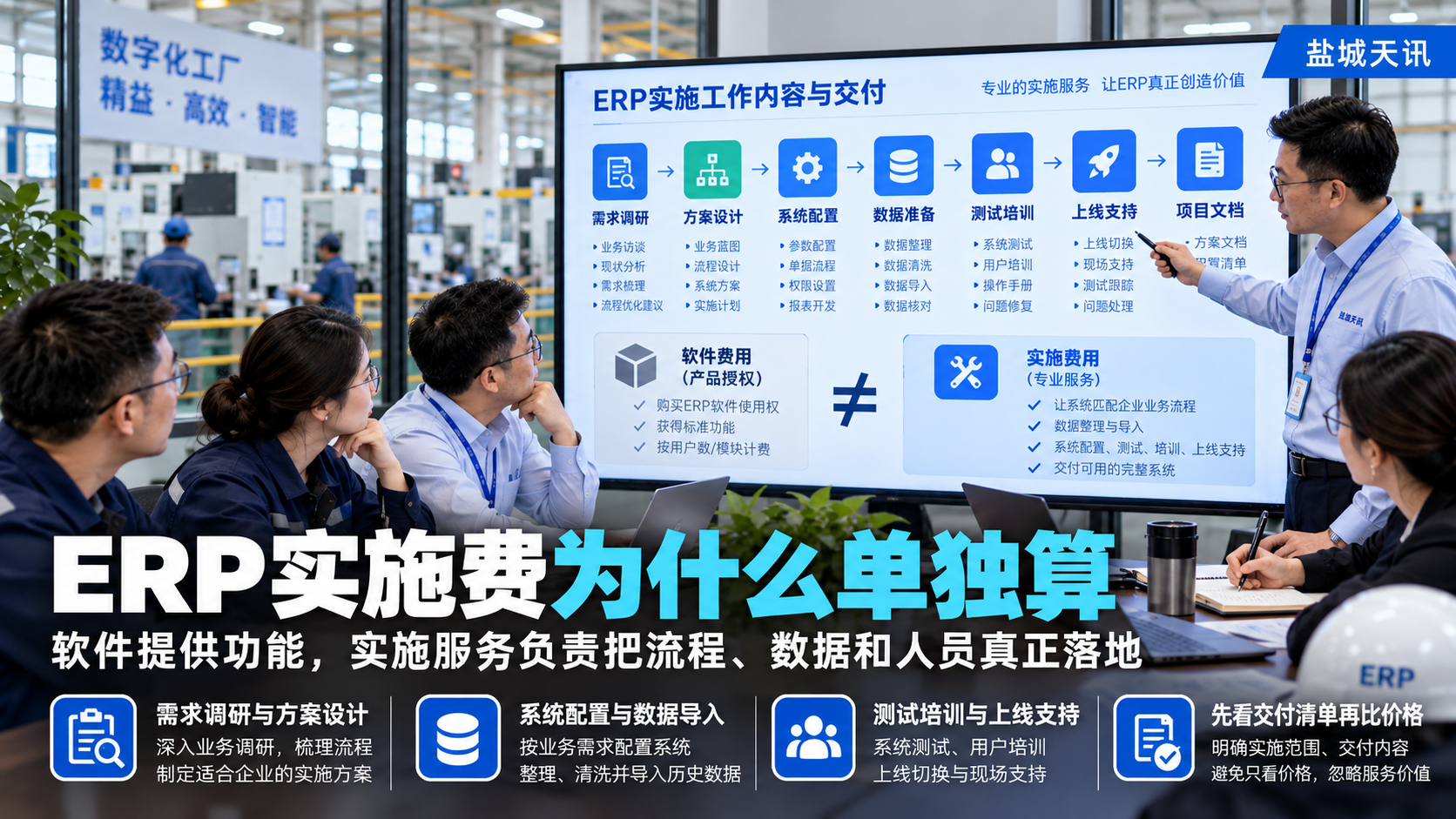 ERP实施费为什么单独算