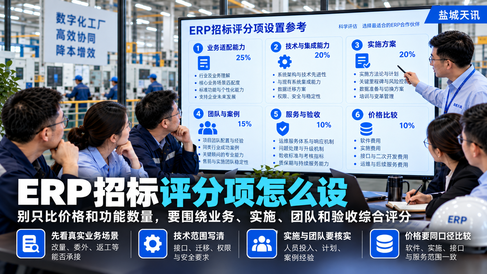 ERP招标怎么设置评分项